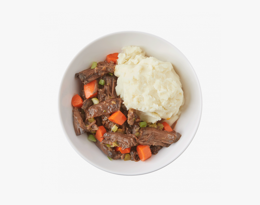 Pot Roast With Mashed Potatoes - Mechado , Free Transparent Clipart