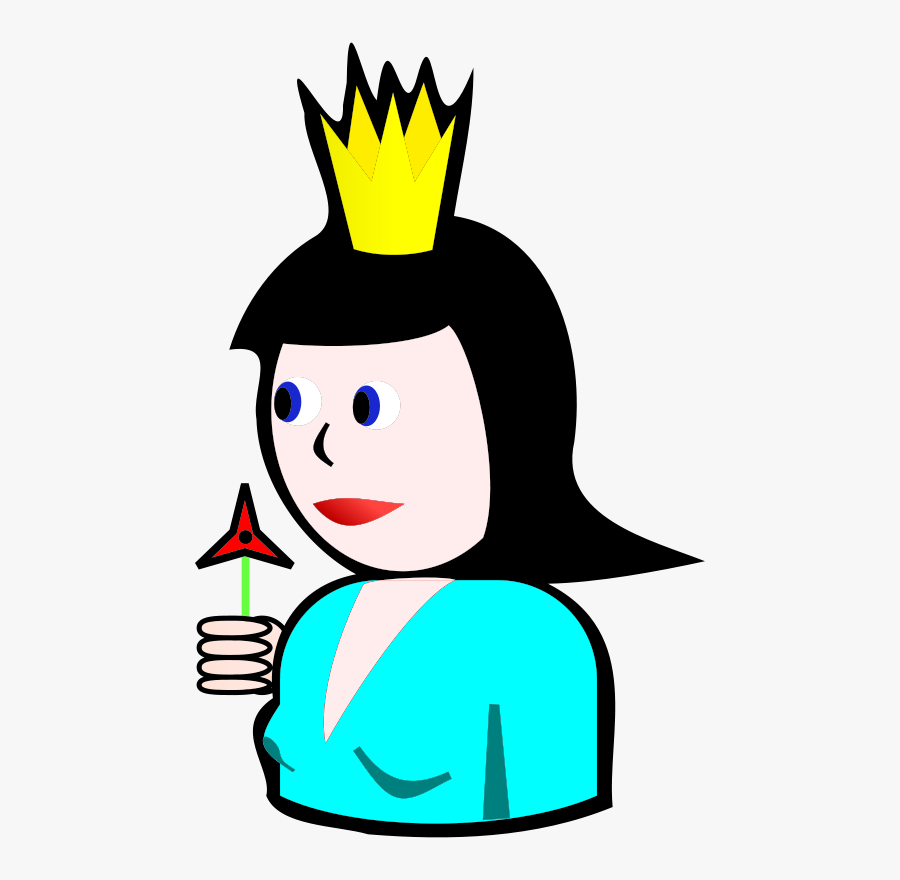 Simple Queen Of Spades, Transparent Clipart