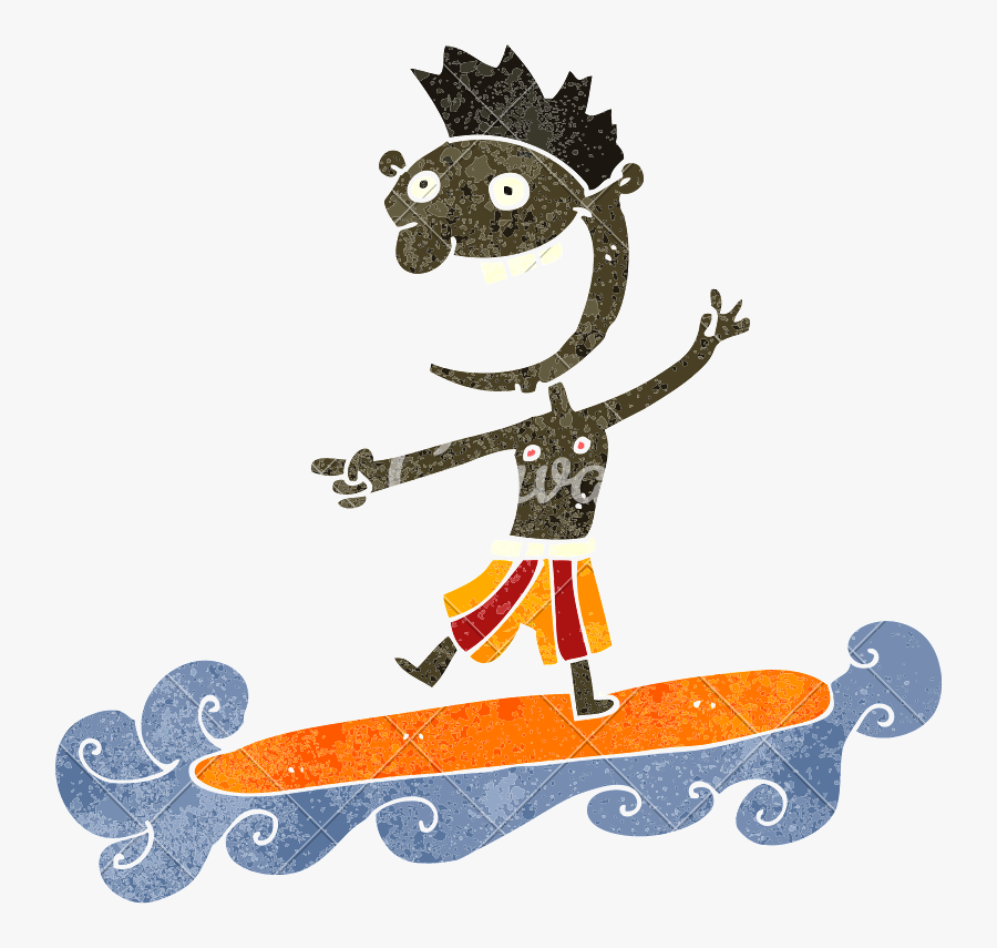 Surfer Dude Clip Art - Illustration, Transparent Clipart