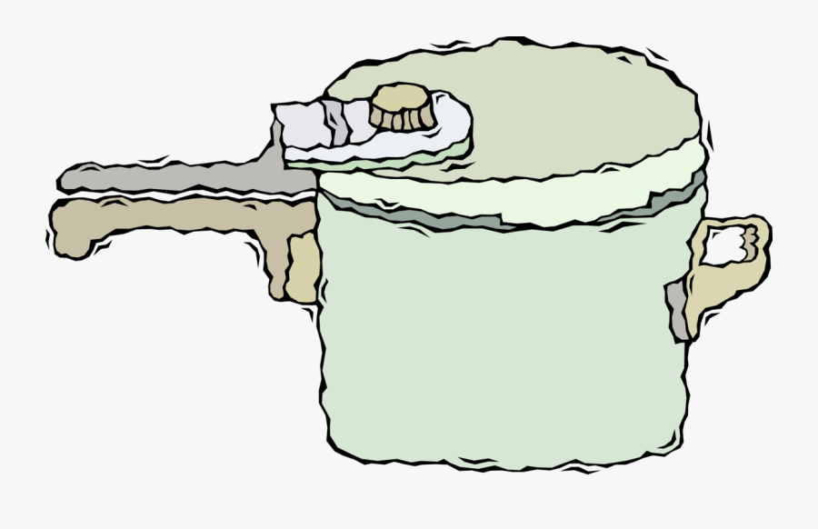 Vector Illustration Of Small Kitchen Appliance Pressure, Transparent Clipart