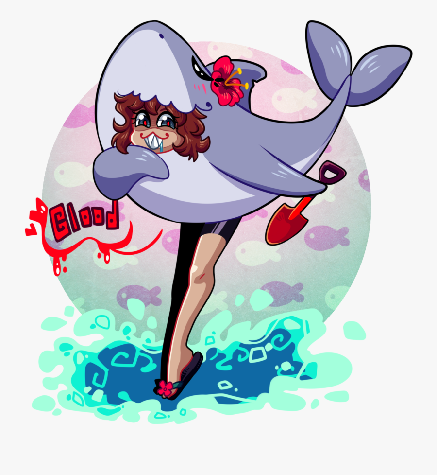 Bubbers The Shark - Cartoon, Transparent Clipart