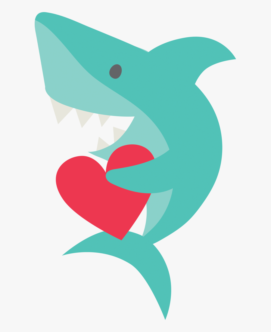Download Love Shark Cookie Cutter - Shark Valentine Clip Art , Free ...