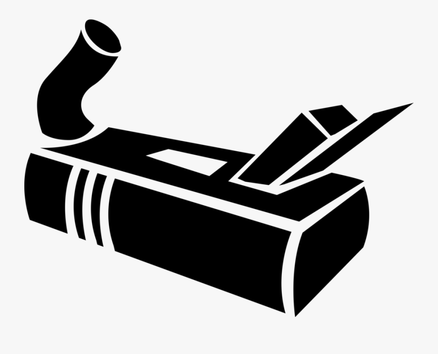 Vector Illustration Of Wood Plane Carpentry Tool For, Transparent Clipart