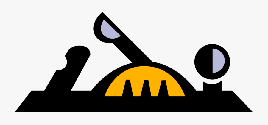 Vector Illustration Of Wood Plane Carpentry Tool For, Transparent Clipart