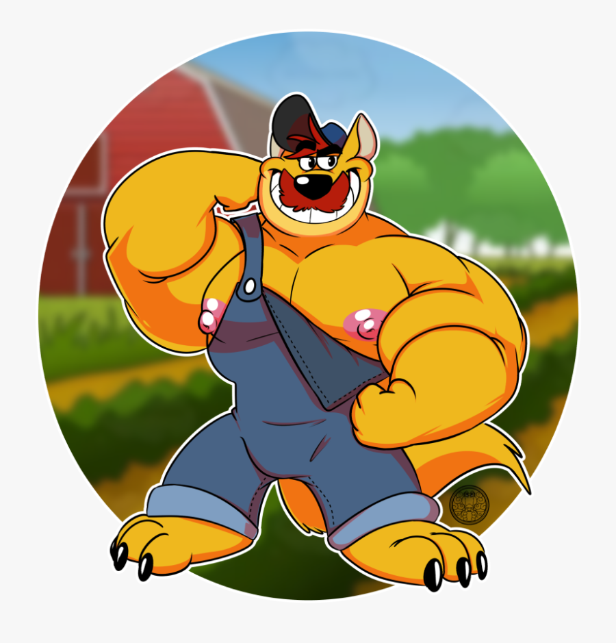 The Hillbilly Farmer Wuff - Cartoon, Transparent Clipart