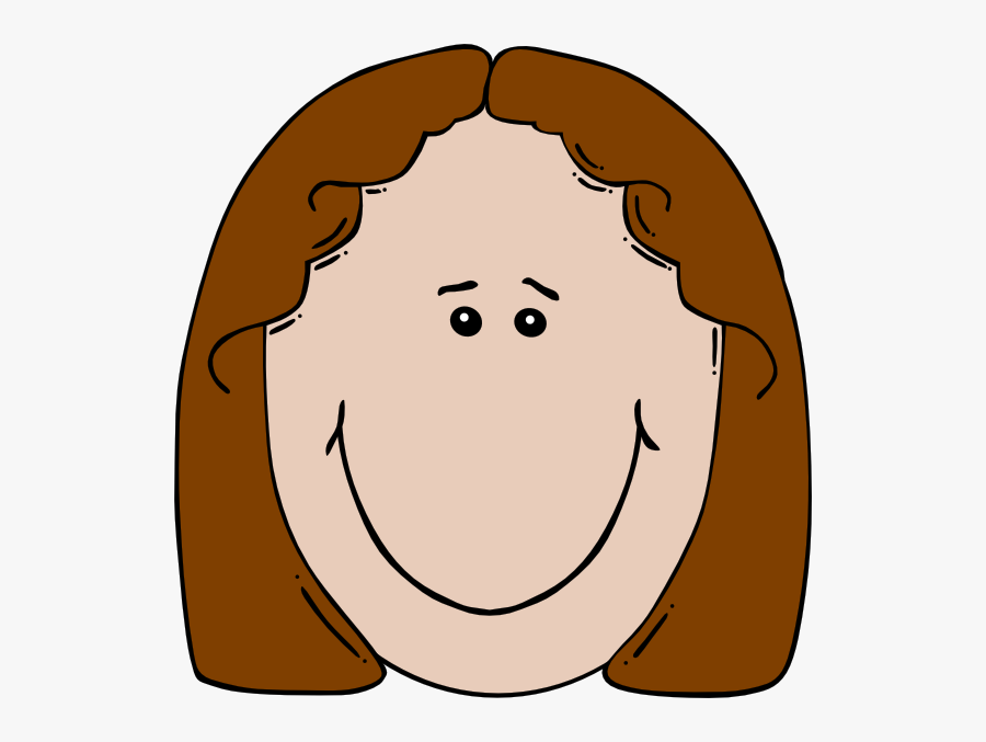 Subtext - Clipart - Cartoon Girl Face Clipart, Transparent Clipart