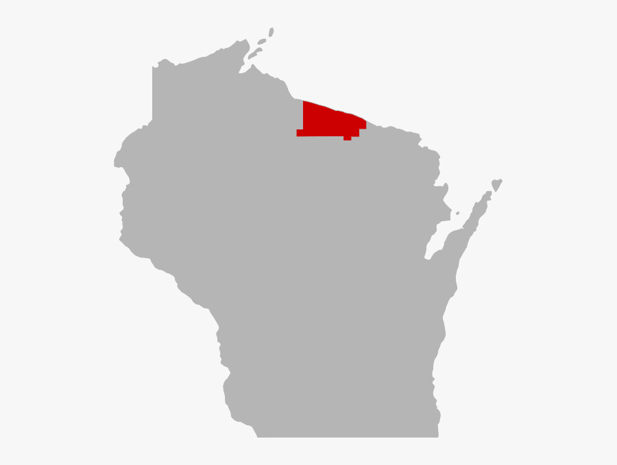 Map Of Wisconsin, Transparent Clipart