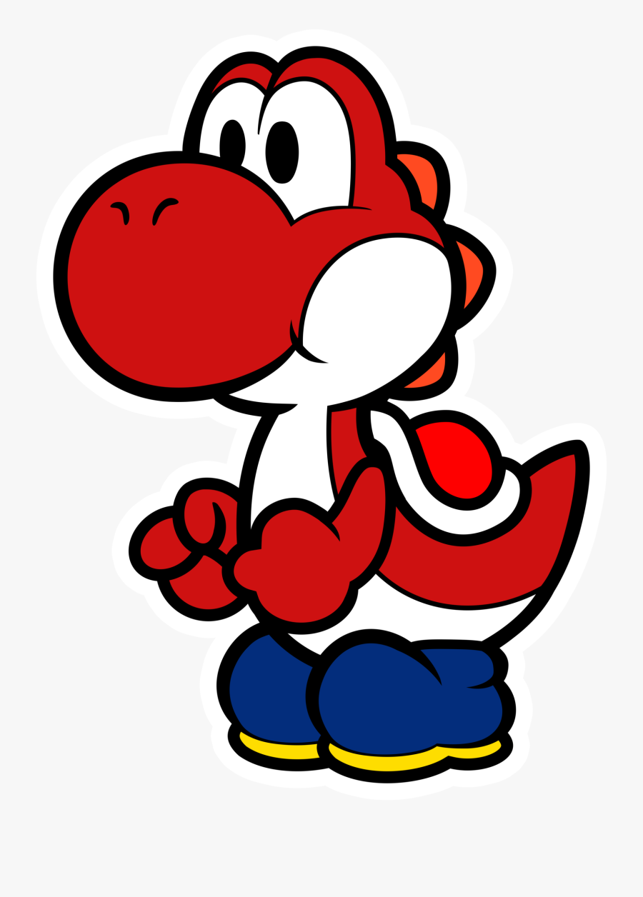Yoshi Paper Mario, Transparent Clipart