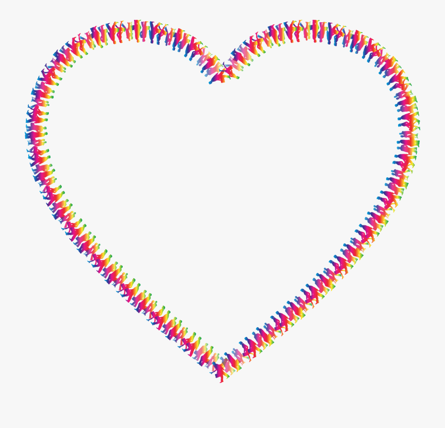 Heart With People, Transparent Clipart