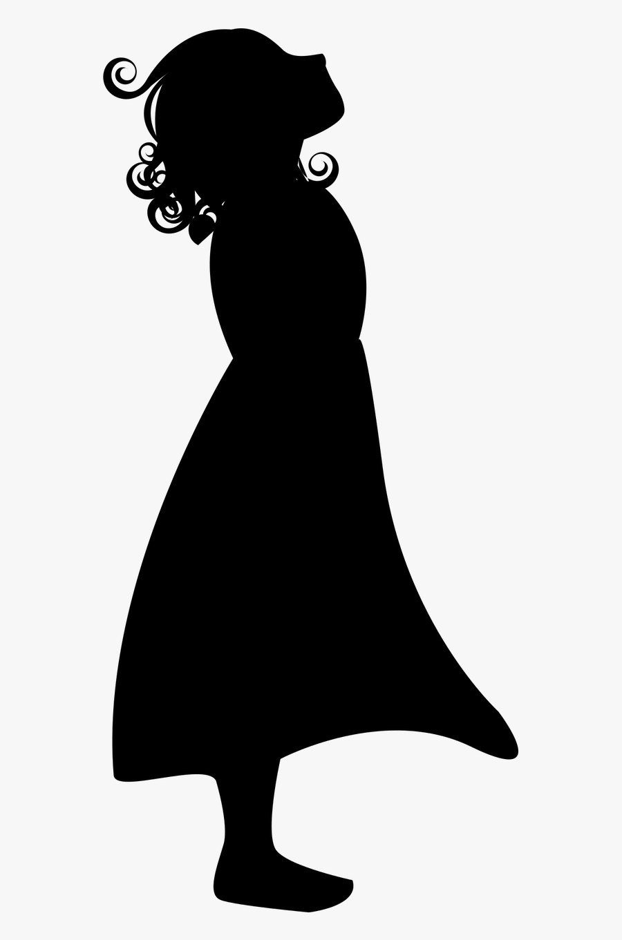 Little Girl Shadow, Transparent Clipart