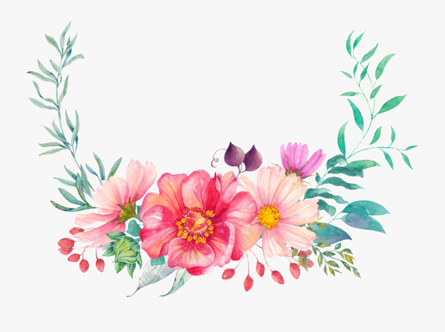 Clip Art Transparent Library Semicircle Cartoon Free - Floral Circle Design Png, Transparent Clipart