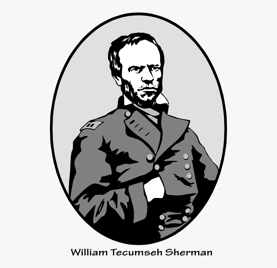 William Tecumseh Sherman Clipart, Transparent Clipart