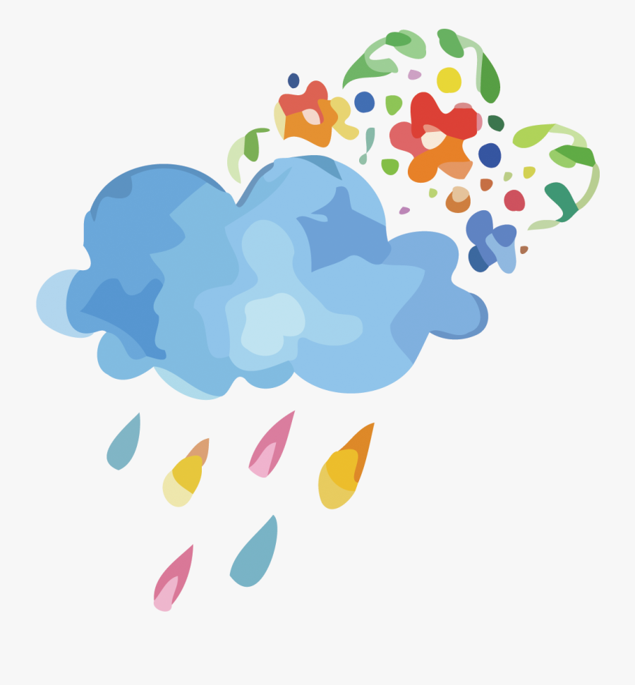 Drawing Creativity Rain - Rain Drawing Png, Transparent Clipart