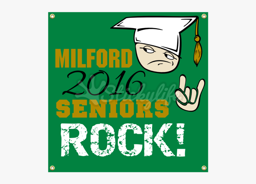 Seniors Rock Vinyl Banner - Poster, Transparent Clipart