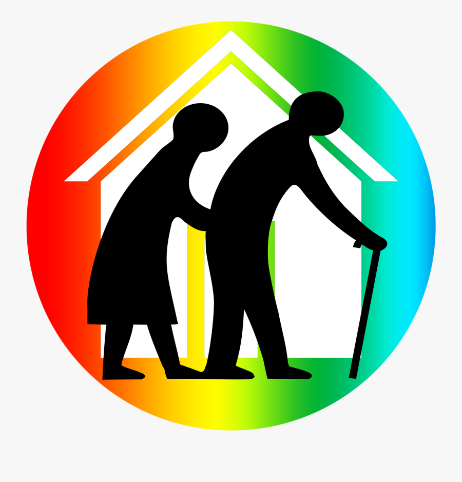 Seniors, Care For The Elderly, Protection, Protect - Old Age Home Logo, Transparent Clipart