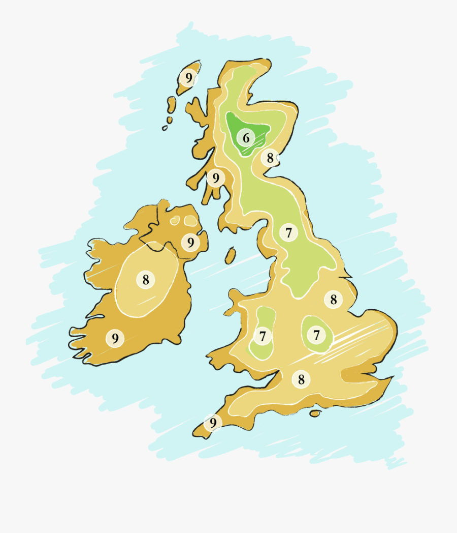 Usda Zones In Uk - Illustration, Transparent Clipart