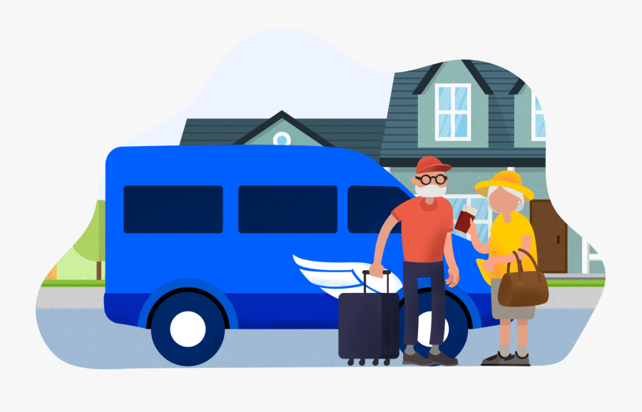 Supershuttle Senior Discount - Cartoon, Transparent Clipart