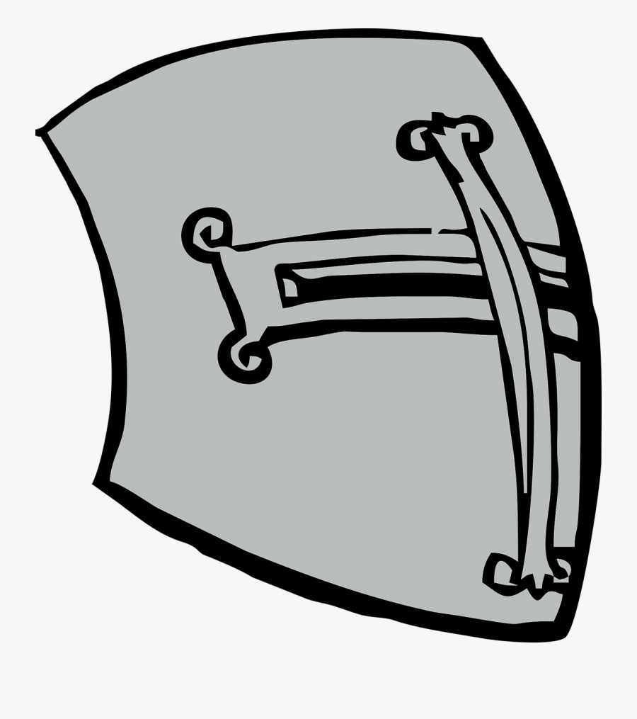 Helmet Medieval Military Free Picture - Caballeros De La Mesa Redonda Vectorizados, Transparent Clipart