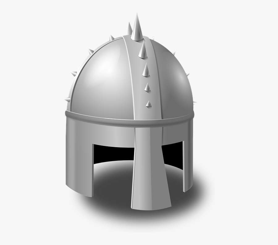 Helmet, Metal, Mediaeval, Medieval, Knight, Armour - Capacete De Guerra Medieval, Transparent Clipart