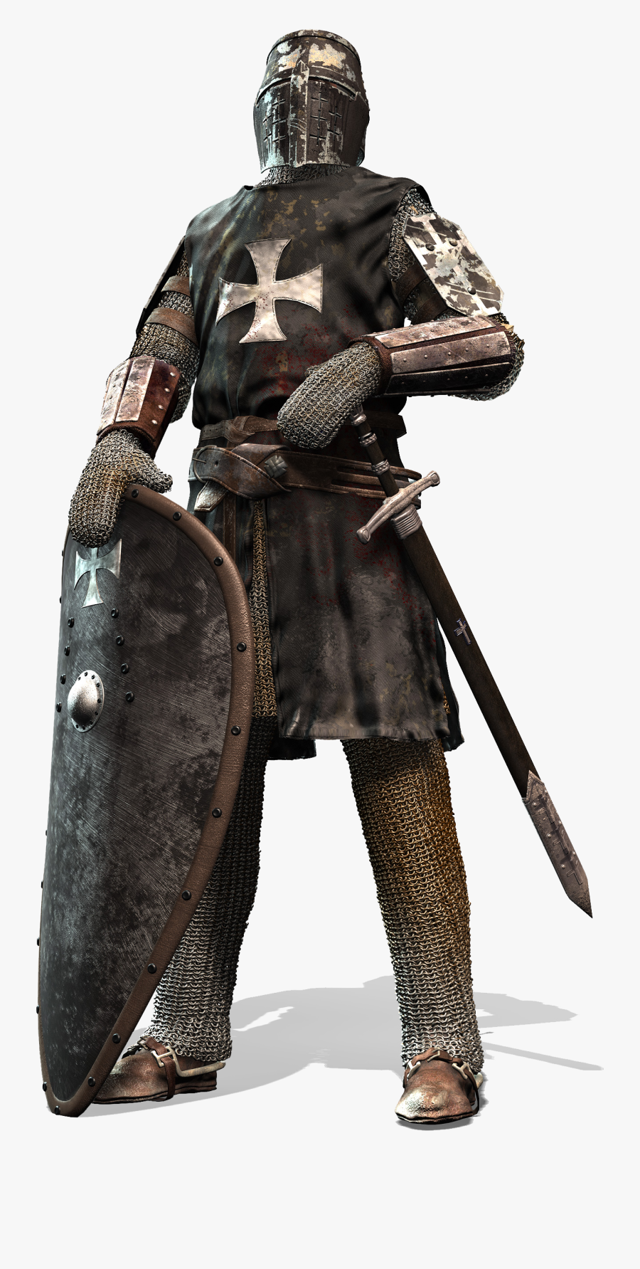 Medival Knight Png - Crusader Knight, Transparent Clipart