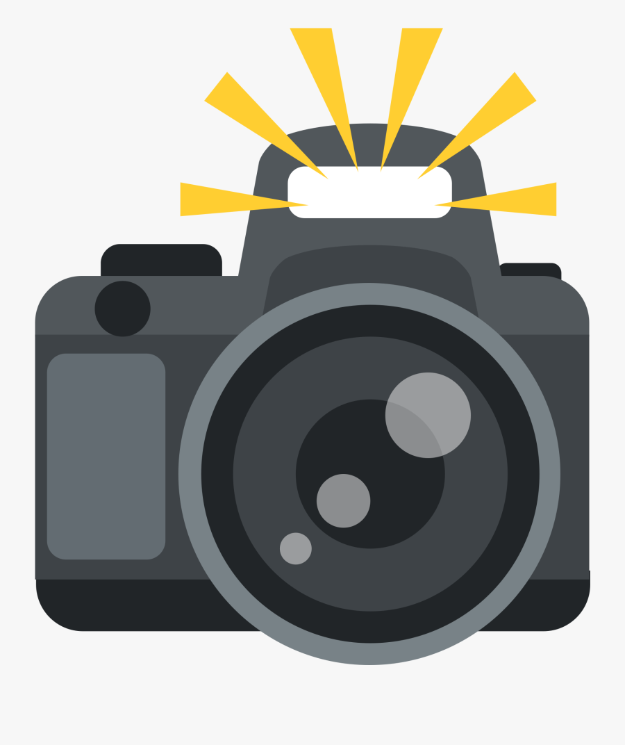 Camera With Flash - Camera Emoji Png, Transparent Clipart