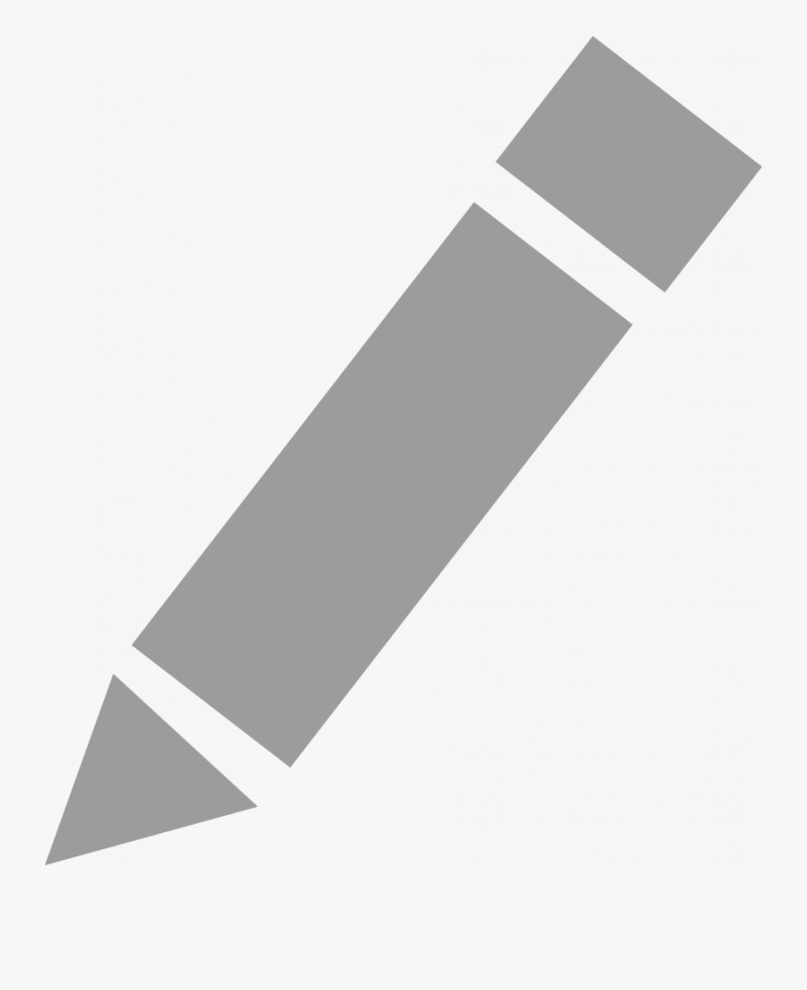 Grey Pencil Clip Art - Pencil Icon Gray Png, Transparent Clipart