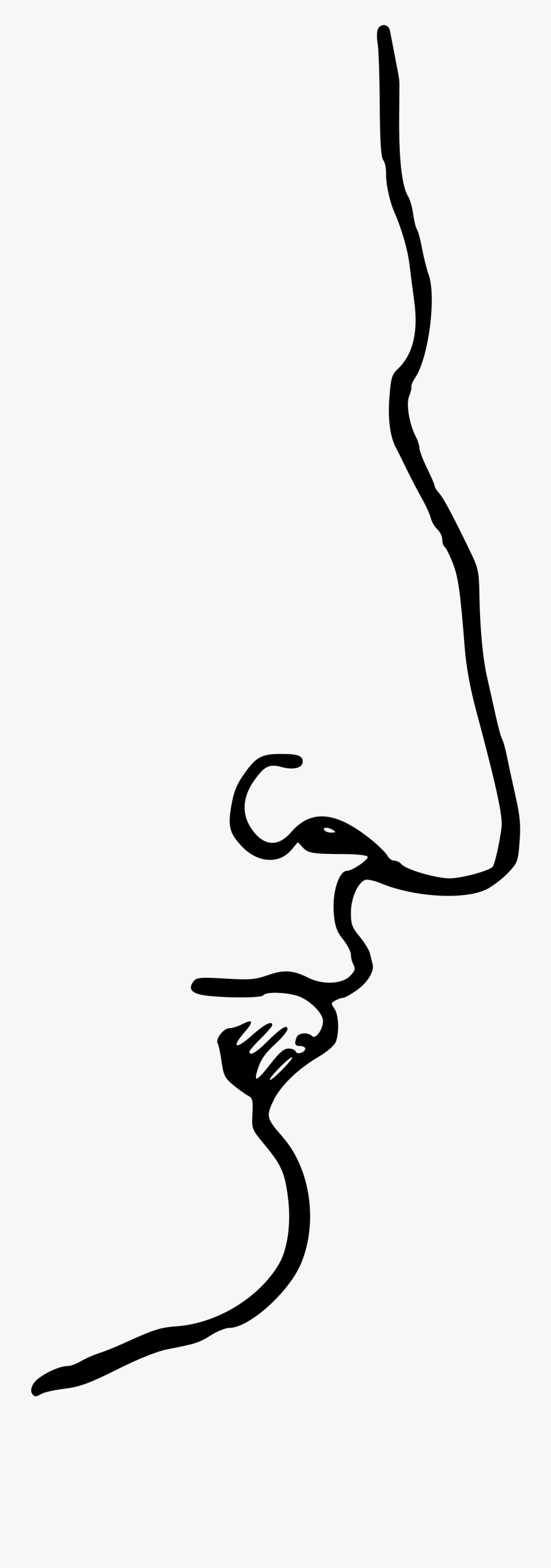 Human Nose Clipart Transparent Png - Aquiline Roman Nose, Transparent Clipart