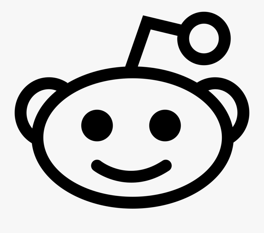 Facial Expression,line Art,smile,head,nose,clip Art,emoticon,coloring - Reddit Icon Png, Transparent Clipart
