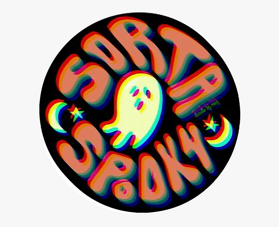 #spooky #halloween #scary #october #boo #ghost #ghoul - Sorta Spooky Sticker, Transparent Clipart