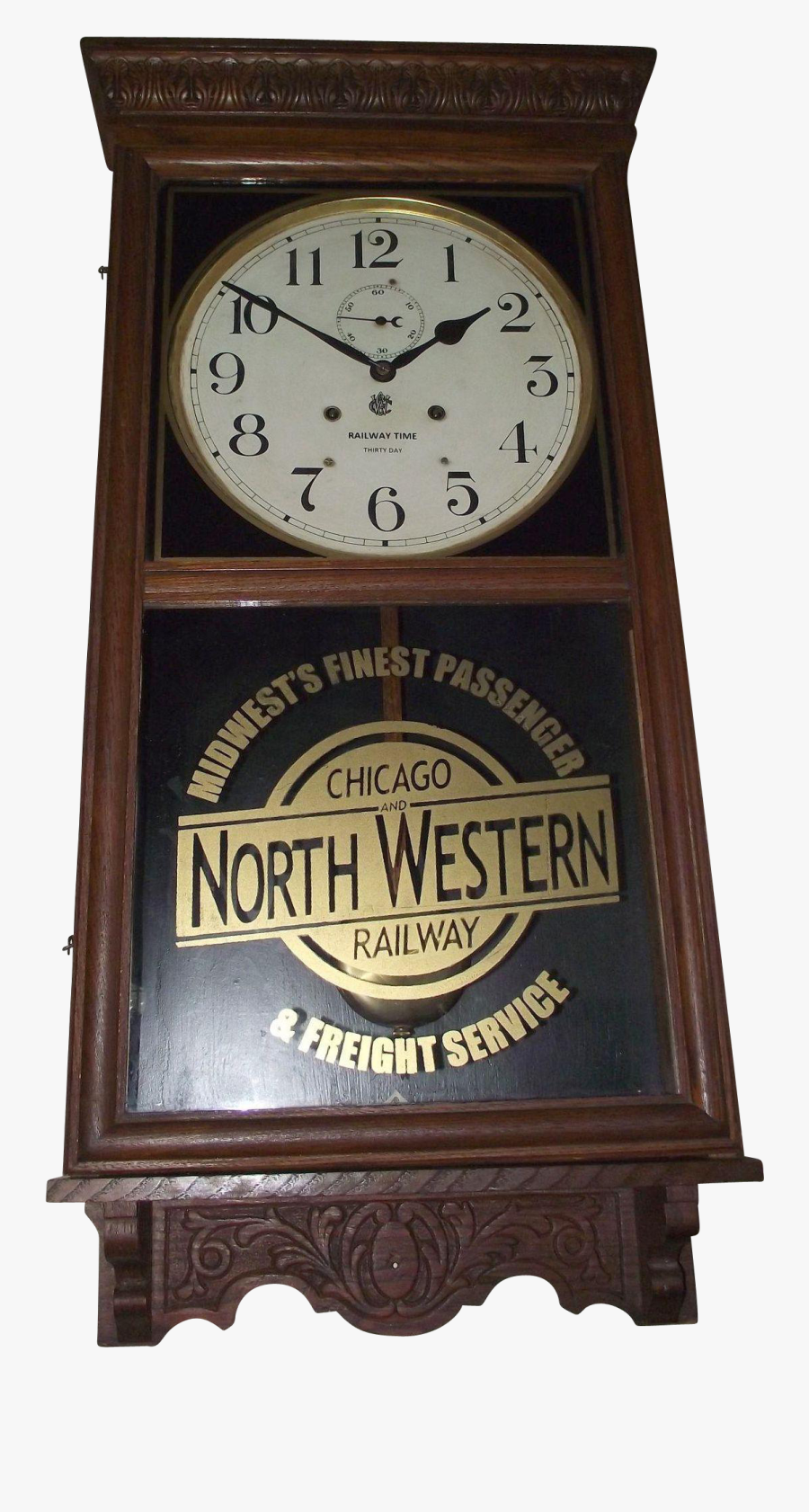 "chicago & North Western Railway - Quartz Clock, Transparent Clipart