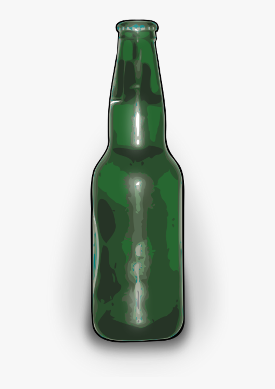Vector Clip Art - Beer Bottle Clip Art, Transparent Clipart