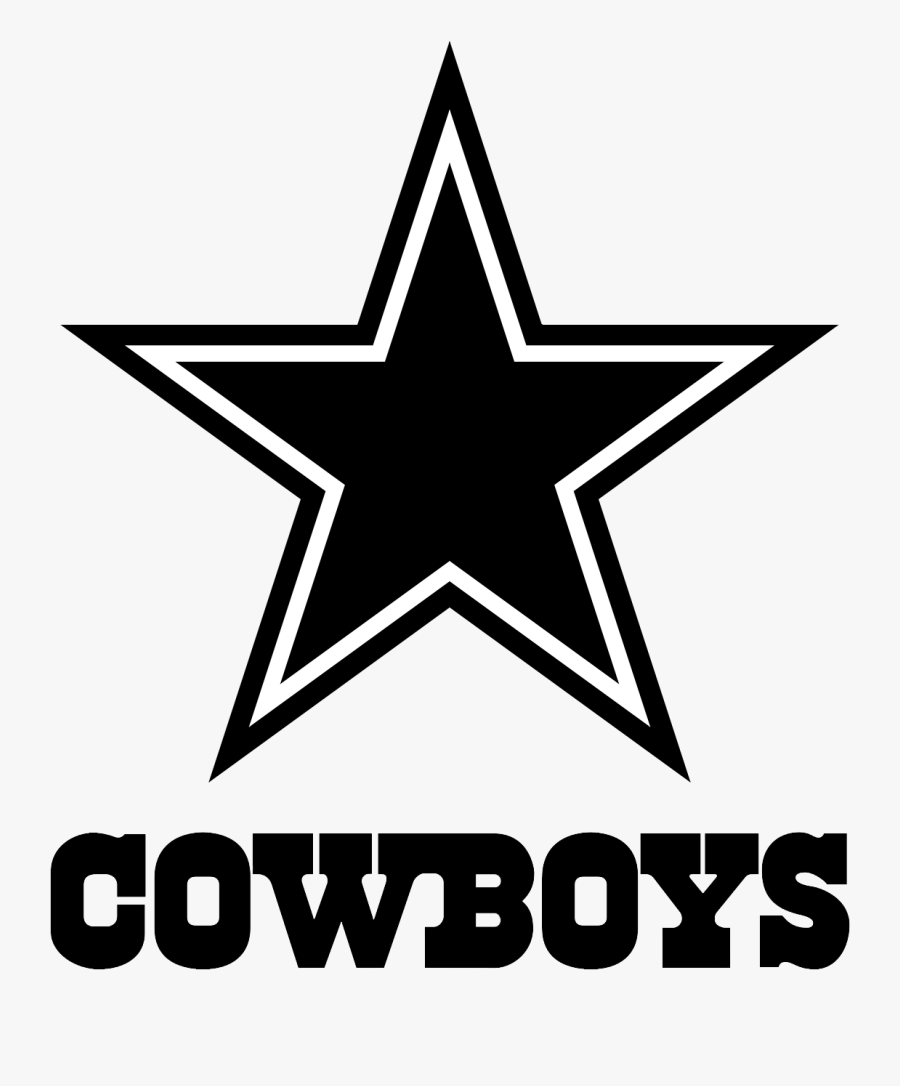Dallas Cowboys Clipart Text - Black Dallas Cowboys Logo, Transparent Clipart