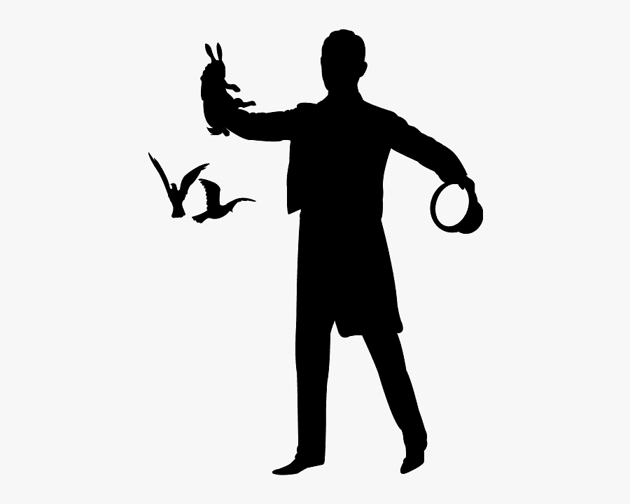 Silueta Mago, Transparent Clipart