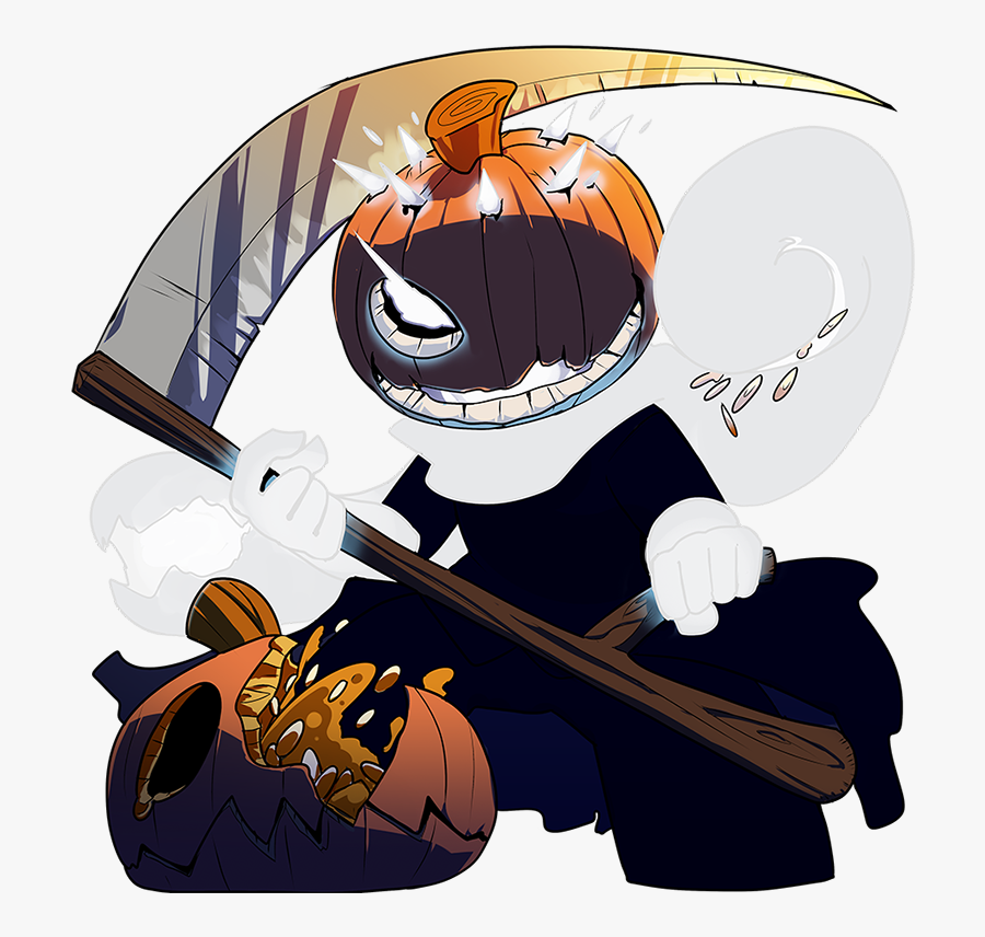 Transparent Pumpkin Png Black And White - Jack O Lantern Anime, Transparent Clipart