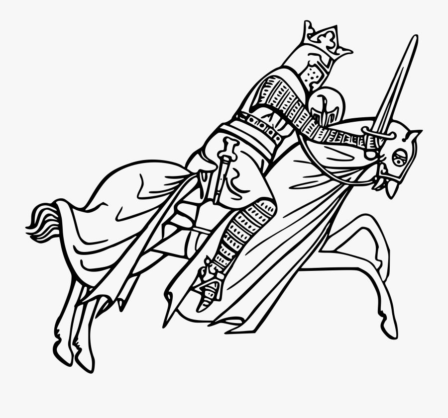 Knight Clipart Black And White, Transparent Clipart