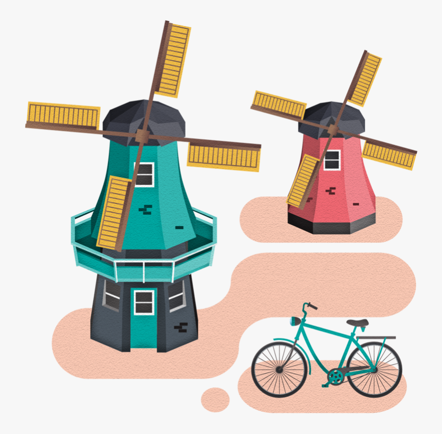 Transparent Cartoon City Png - Bicycle Clip Art, Transparent Clipart