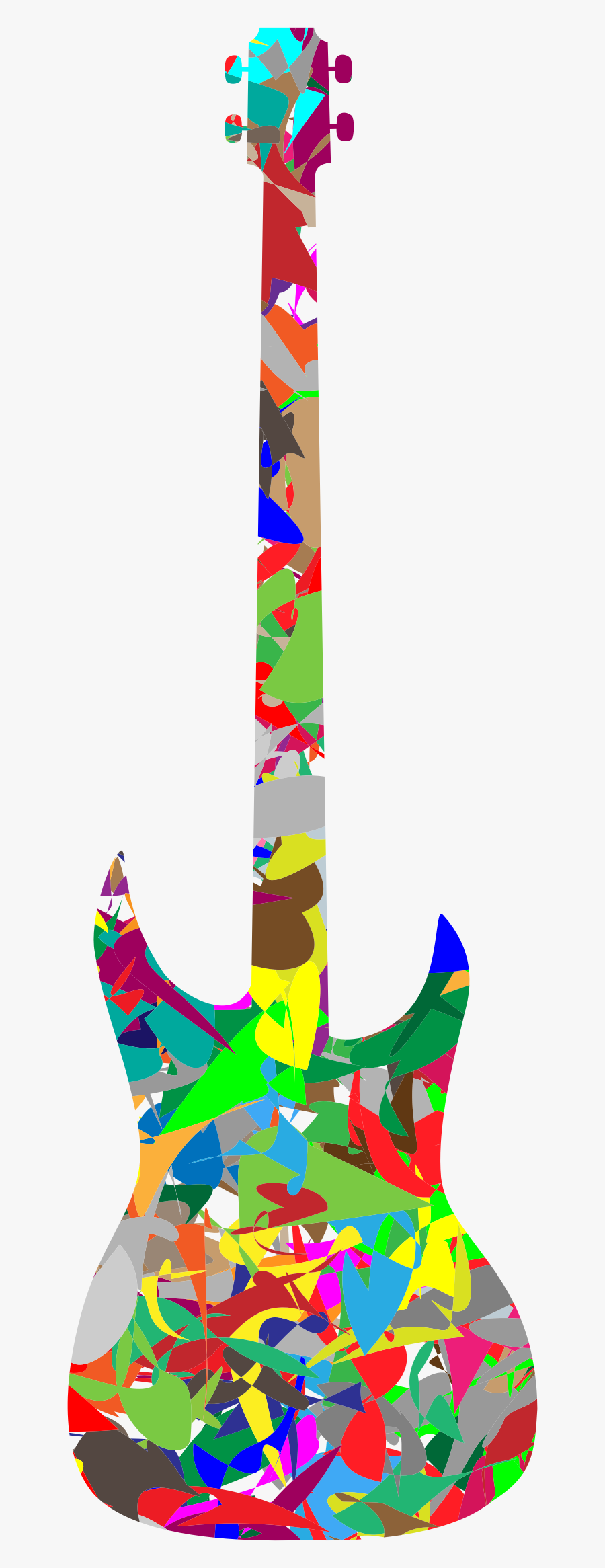 Colorful Guitar Png, Transparent Clipart