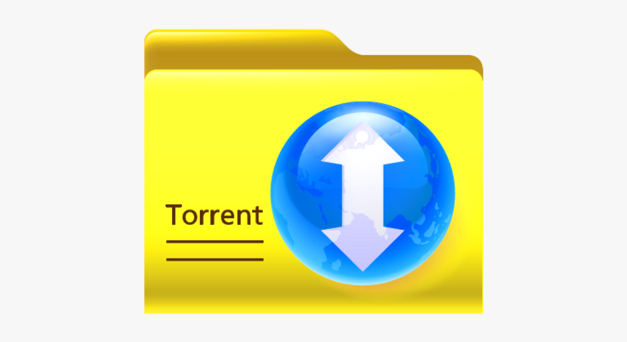 Torrent Folder Icon, Transparent Clipart