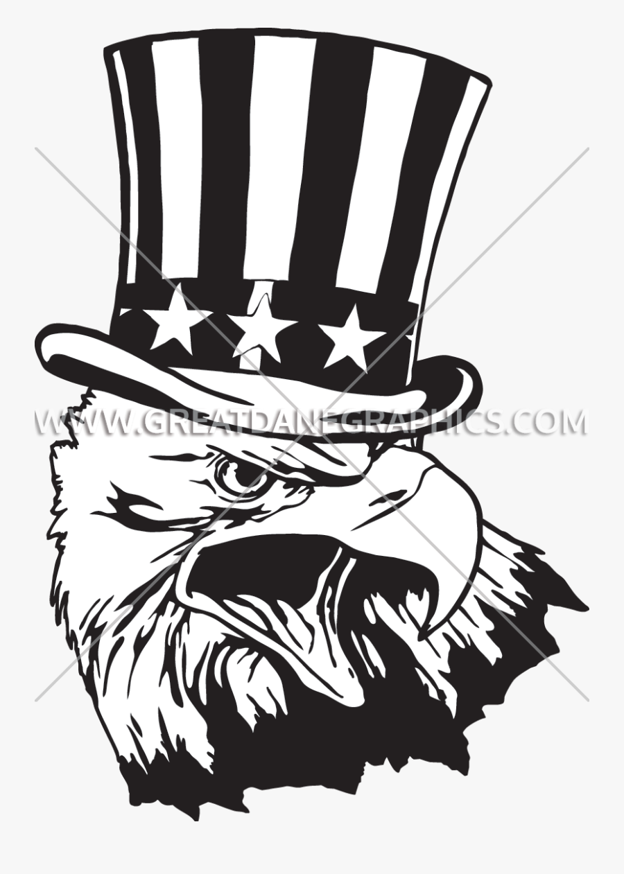Uncle Sam Eagle - Uncle Sam, Transparent Clipart