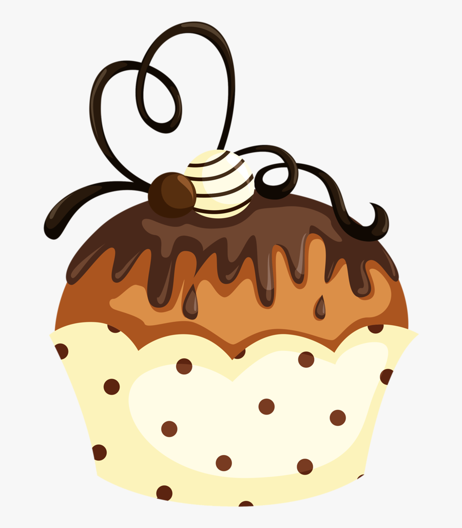 Cupcake, Transparent Clipart