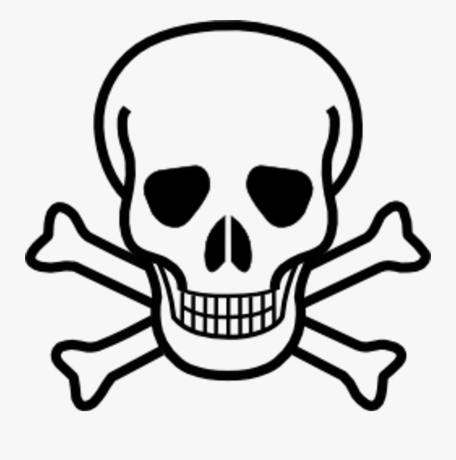 Printable Skull And Crossbones, Transparent Clipart