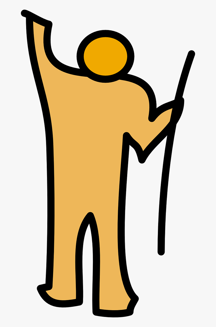 Stick Man Figure - Humanos Dibujo, Transparent Clipart