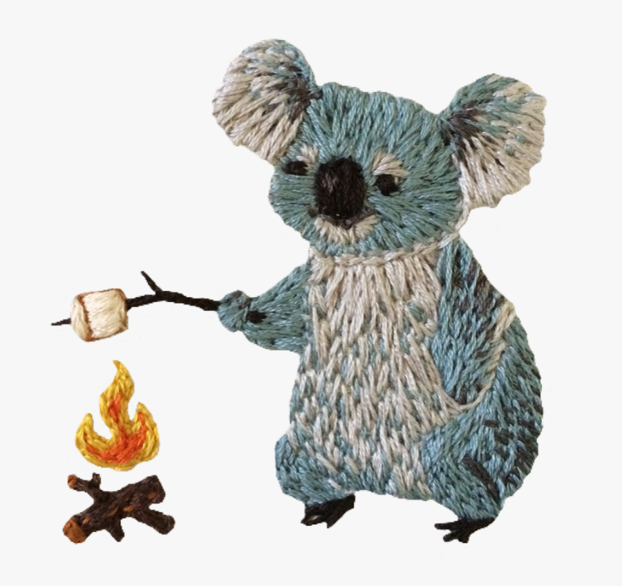 Transparent Campfire Marshmallow Clipart - Bordados Sencillos De Animales, Transparent Clipart