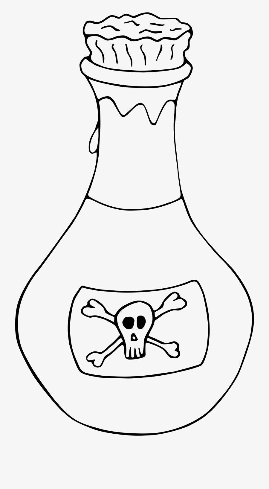 Bw Big Image Png - Poison Bottle Clip Art, Transparent Clipart
