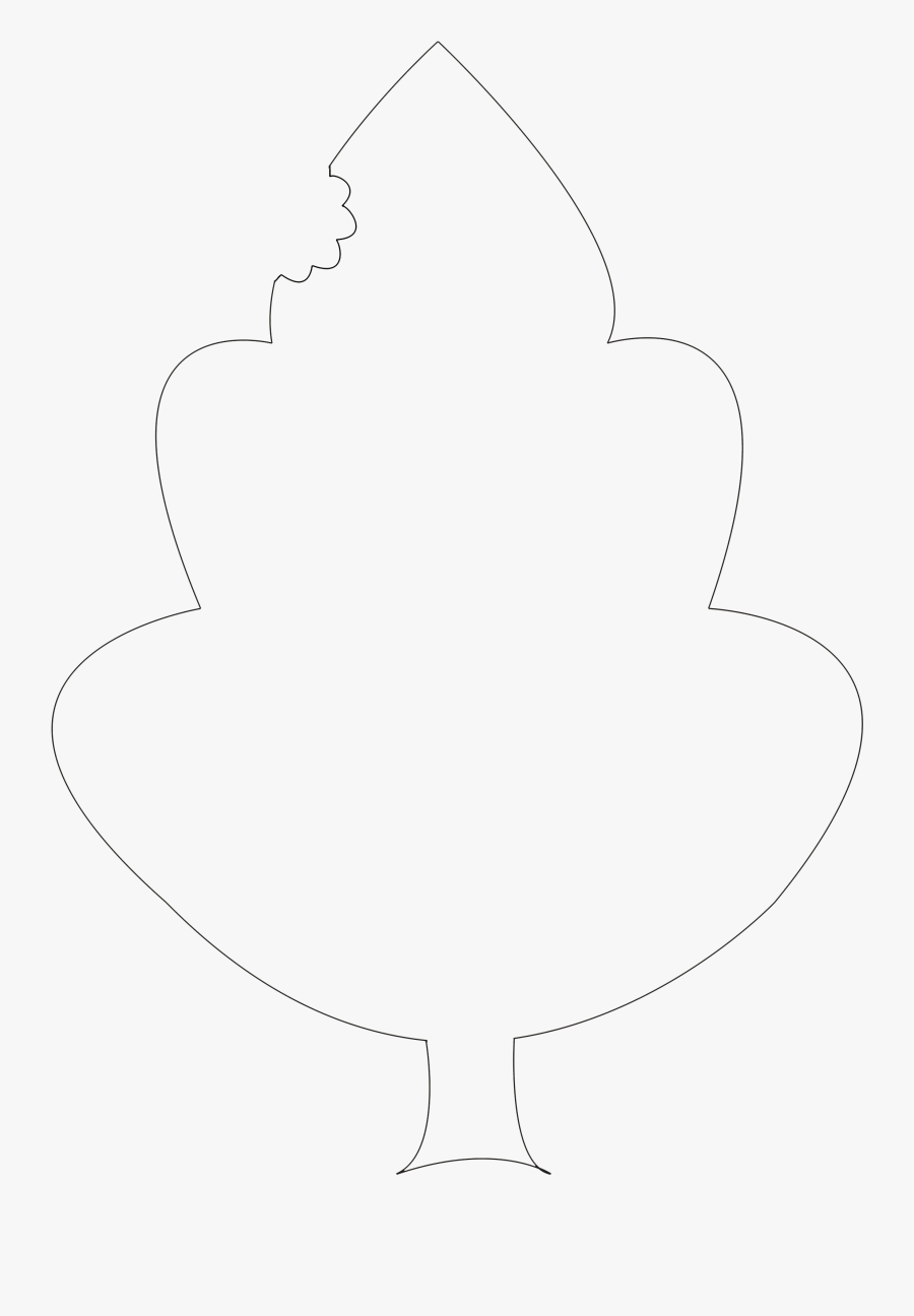 Leaf - Line Art, Transparent Clipart