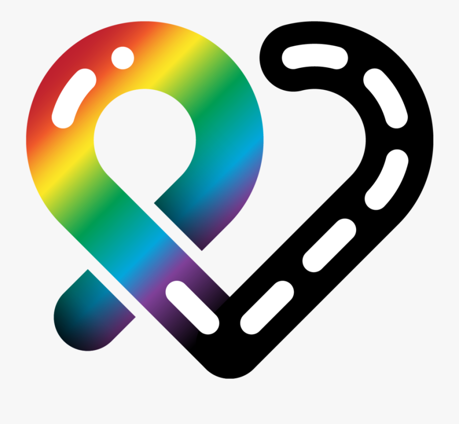 Priderunto Ribbon Heart Logo Rgb 01 Clear - Pride And Remembrance Run Logo, Transparent Clipart