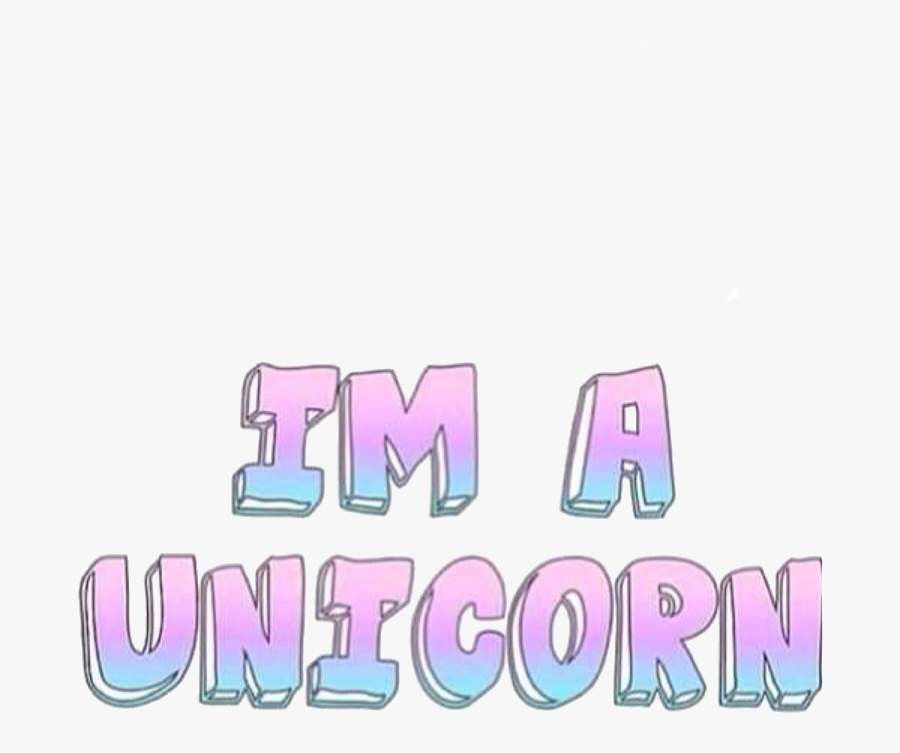 Text Word Unicorn Tumblr Quotation - Drawings Of The Word Unicorn, Transparent Clipart