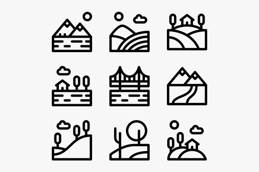 Landscape - Ux Icon, Transparent Clipart