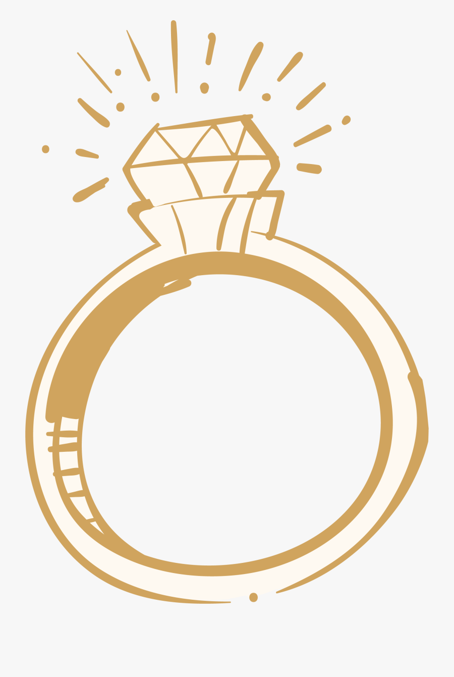 Ring Diamond Rings Sparkling Wedding Free Hd Image - Silent, Transparent Clipart