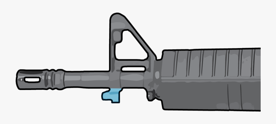 Assault Rifle, Transparent Clipart